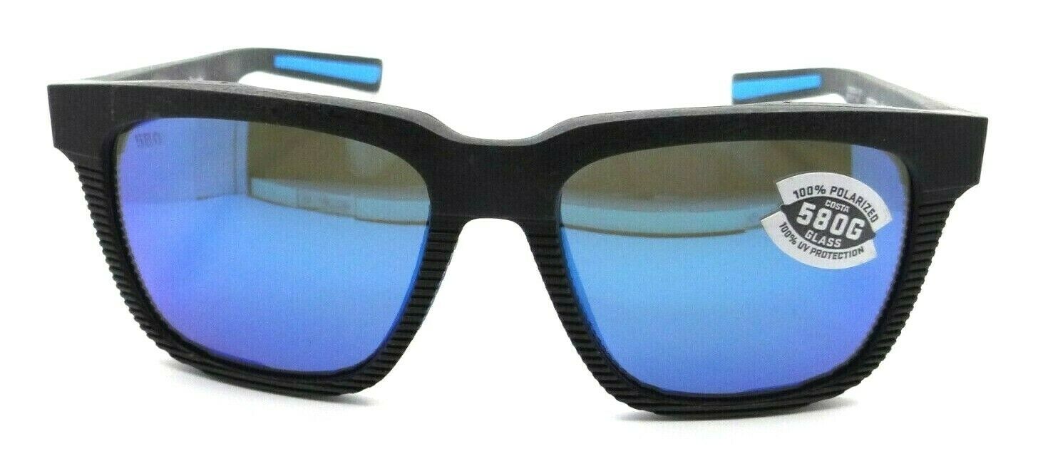 Costa Del Mar Gafas de Sol Pescador Net Gris con Goma Azul/Espejo Azul 580G Vidrio