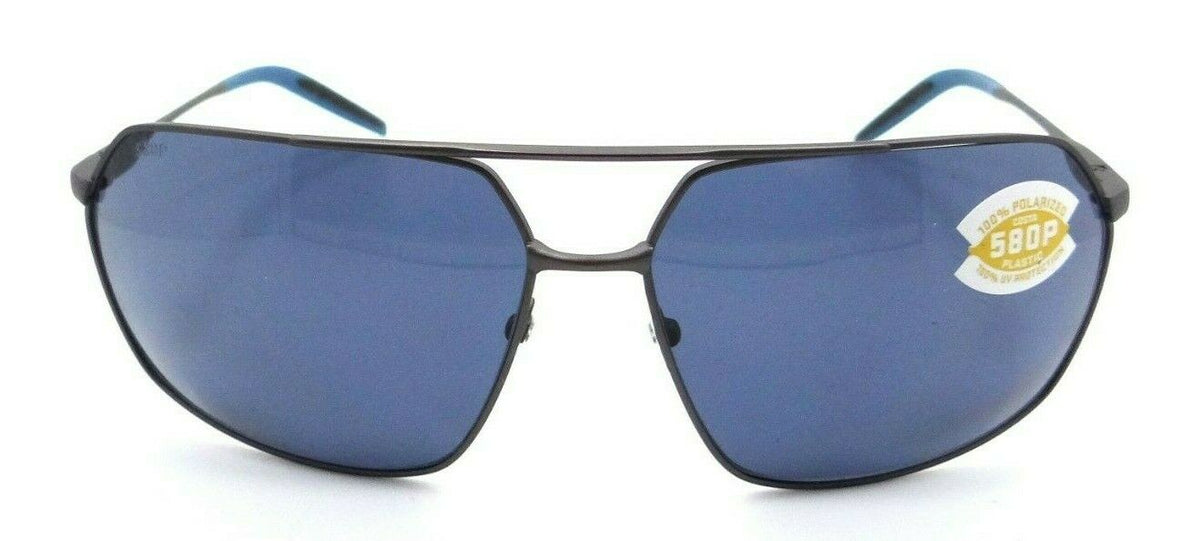 Costa Del Mar Sunglasses Pilothouse Matte Dark Gunmetal + Blue / Black Gray 580P-097963809092-classypw.com-2