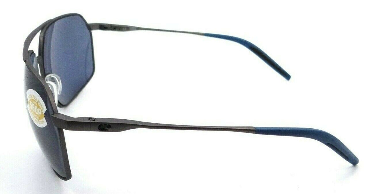Costa Del Mar Sunglasses Pilothouse Matte Dark Gunmetal + Blue / Black Gray 580P-097963809092-classypw.com-3