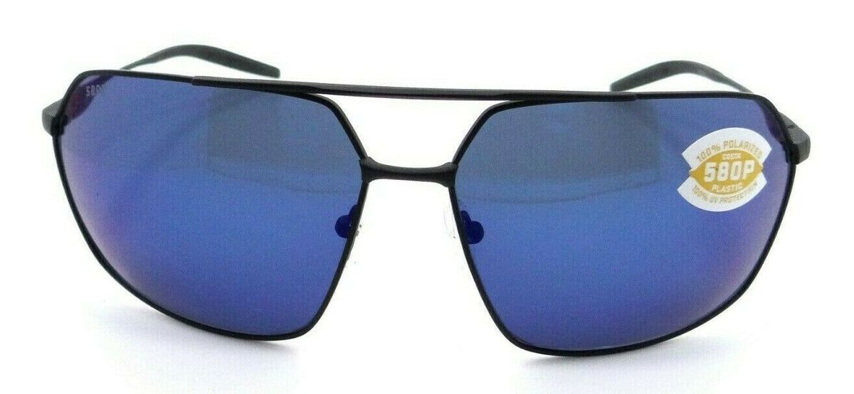 Costa Del Mar Sunglasses Pilothouse PLH 11 OBMP Matte Black / Blue Mirror 580P-097963809160-classypw.com-2