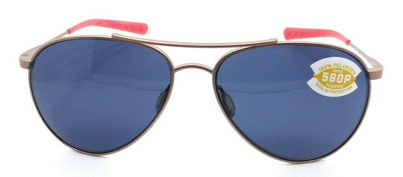 Costa Del Mar Sunglasses Piper PIP 184 58-15-130 Satin Rose Gold / Gray 580P-097963665773-classypw.com-2