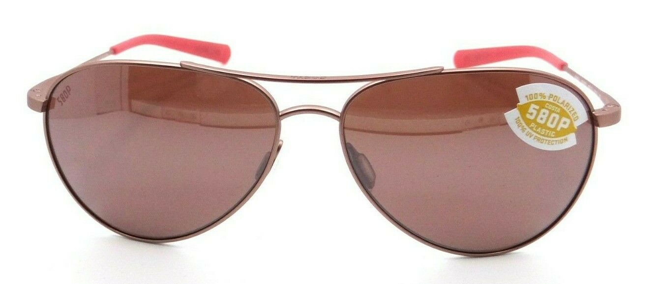 Costa Del Mar Sunglasses Piper Satin Rose Gold / Copper Silver Mirror 580P-097963824507-classypw.com-2