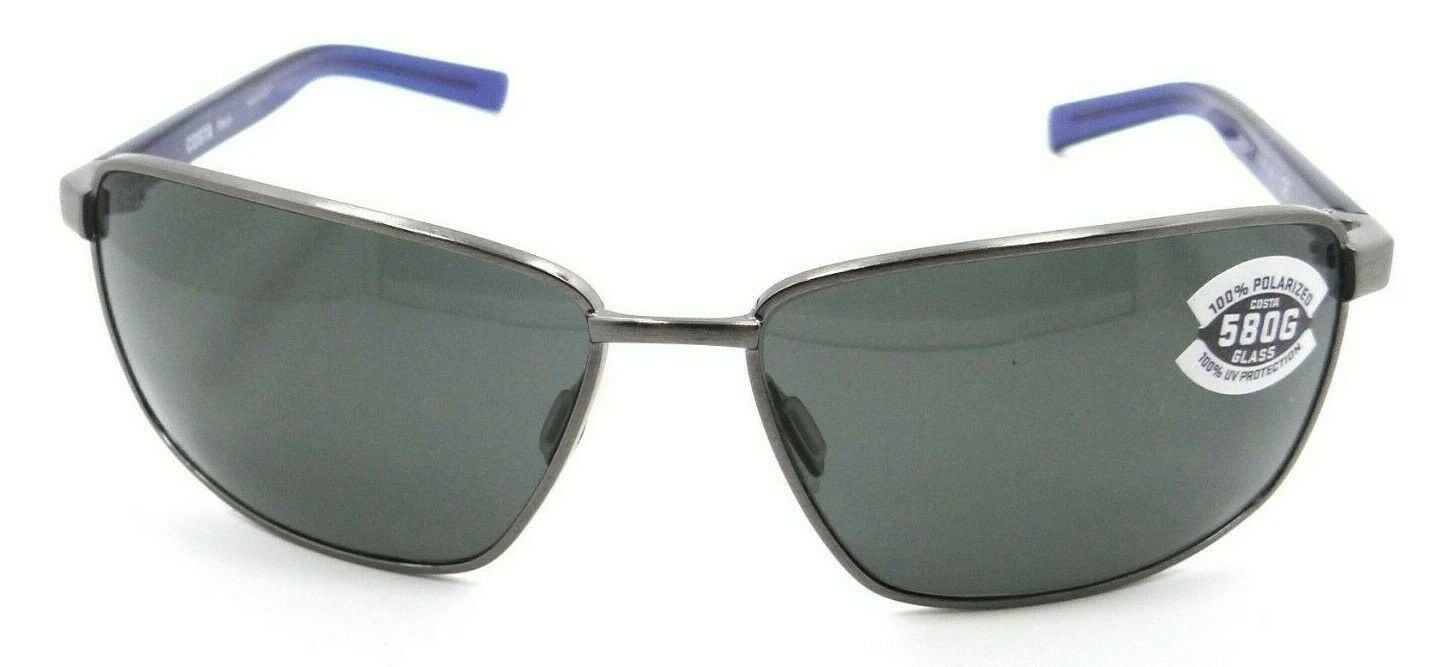 Costa Del Mar Sunglasses Ponce 63-15-130 Brushed Gunmetal / Gray 580G Glass-0097963820493-classypw.com-2