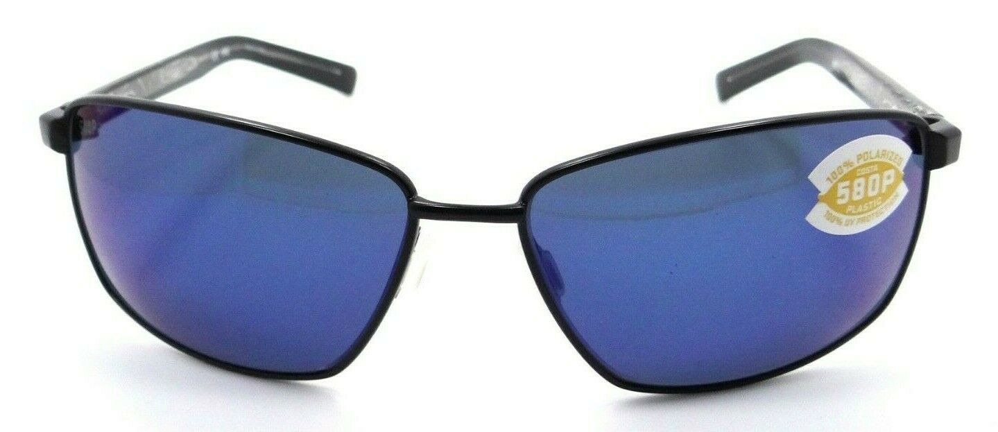 Costa Del Mar Sunglasses Ponce 63-15-130 Matte Black / Blue Mirror 580P-0097963820400-classypw.com-2
