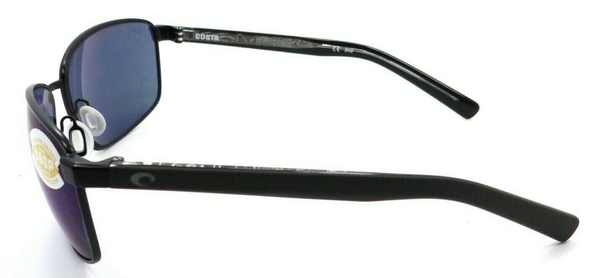 Costa Del Mar Sunglasses Ponce 63-15-130 Matte Black / Blue Mirror 580P-0097963820400-classypw.com-3