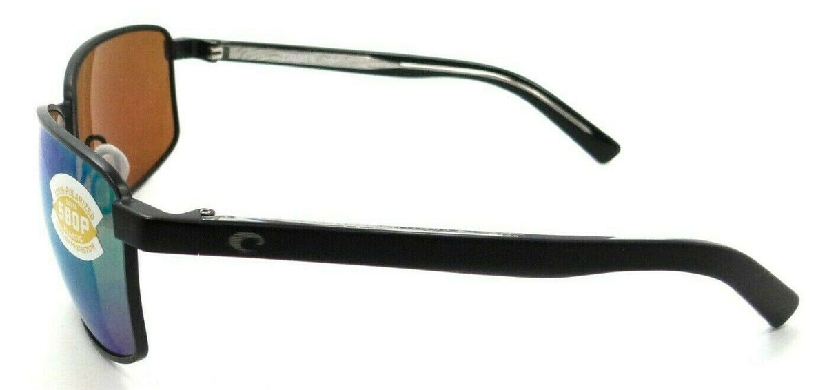 Costa Del Mar Sunglasses Ponce 63-15-130 Matte Black / Green Mirror 580P-0097963820417-classypw.com-3