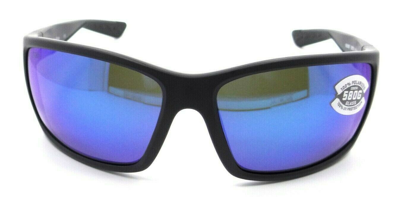 Costa Del Mar Sunglasses Reefton 64-15-115 Matte Gray / Blue Mirror 580G Glass-0097963555821-classypw.com-1