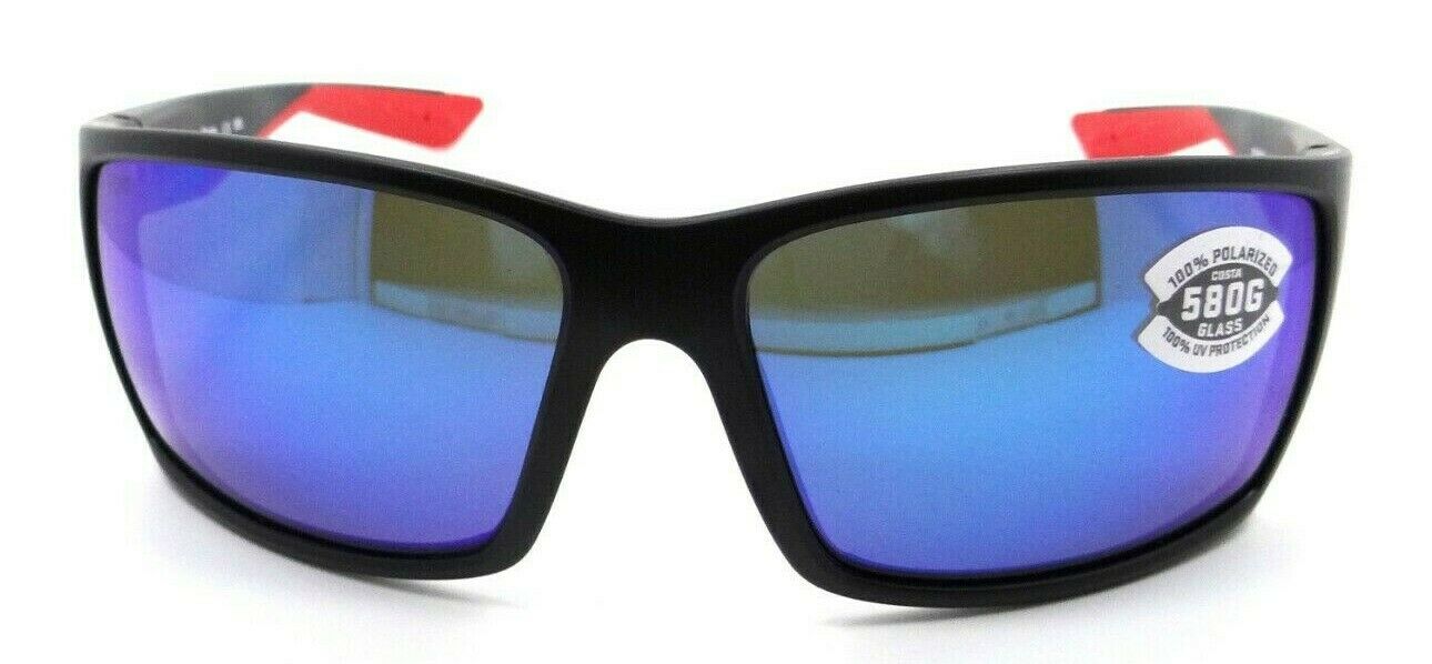 Costa Del Mar Sunglasses Reefton 64-15-115 Race Black / Blue Mirror 580G Glass-0097963665926-classypw.com-2