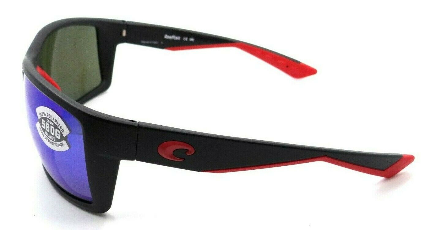 Costa Del Mar Sunglasses Reefton 64-15-115 Race Black / Blue Mirror 580G Glass-0097963665926-classypw.com-3