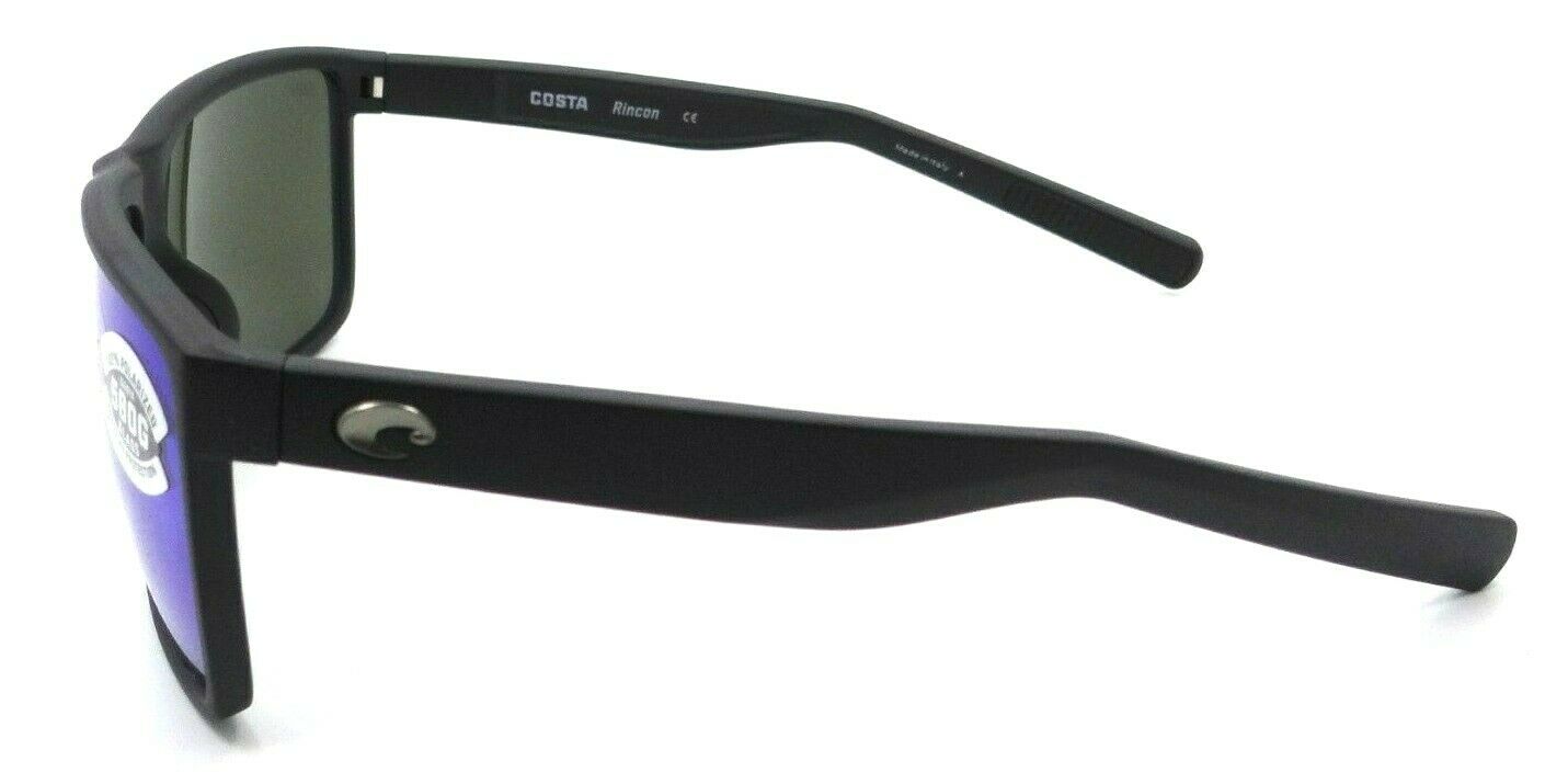 Costa Del Mar Sunglasses Rincon 63-11-140 Matte Black / Blue Mirror 580G Glass-097963905176-classypw.com-3
