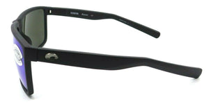 Costa Del Mar Sunglasses Rincon 63-11-140 Matte Black / Blue Mirror 580G Glass
