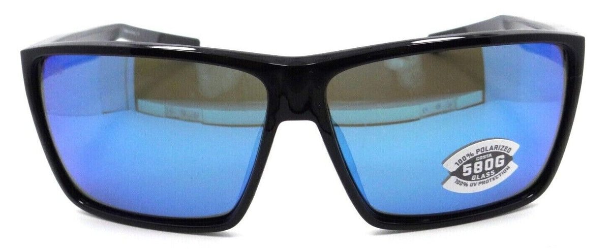 Costa Del Mar Sunglasses Rincon 63-11-140 Shiny Black / Blue Mirror 580G Glass-0097963652353-classypw.com-2
