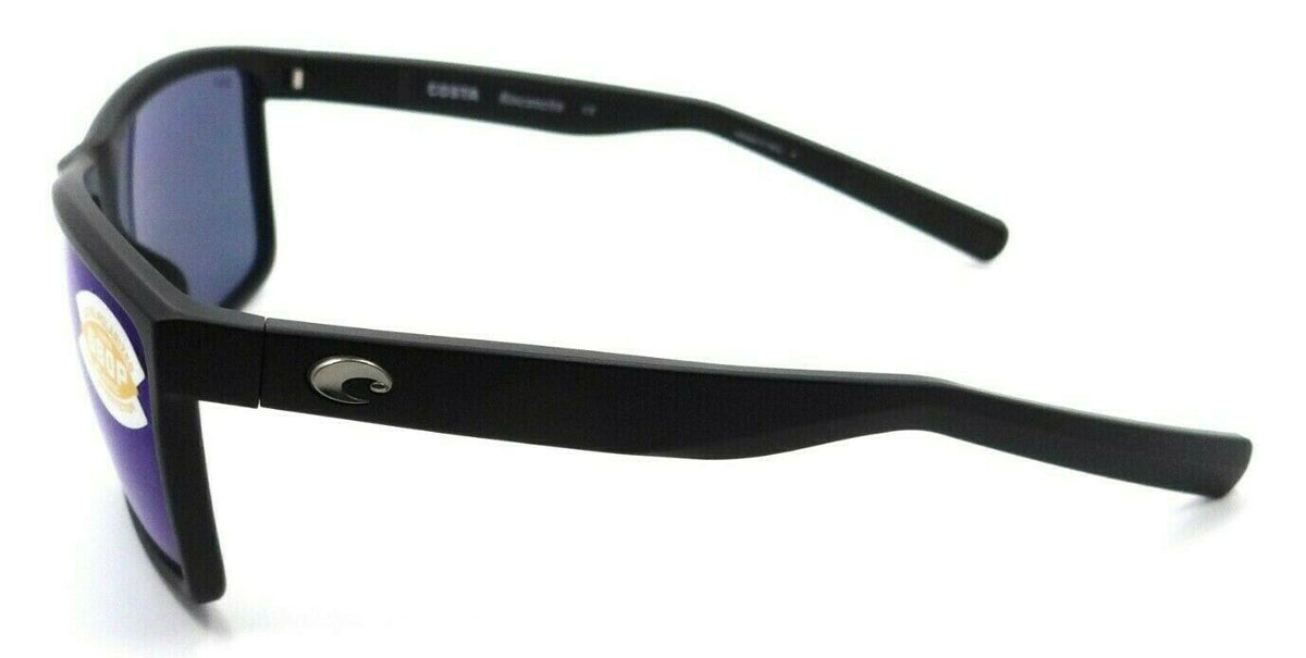 Costa Del Mar Sunglasses Rinconcito 60-12-140 Matte Black / Blue Mirror 580P-0097963813150-classypw.com-3
