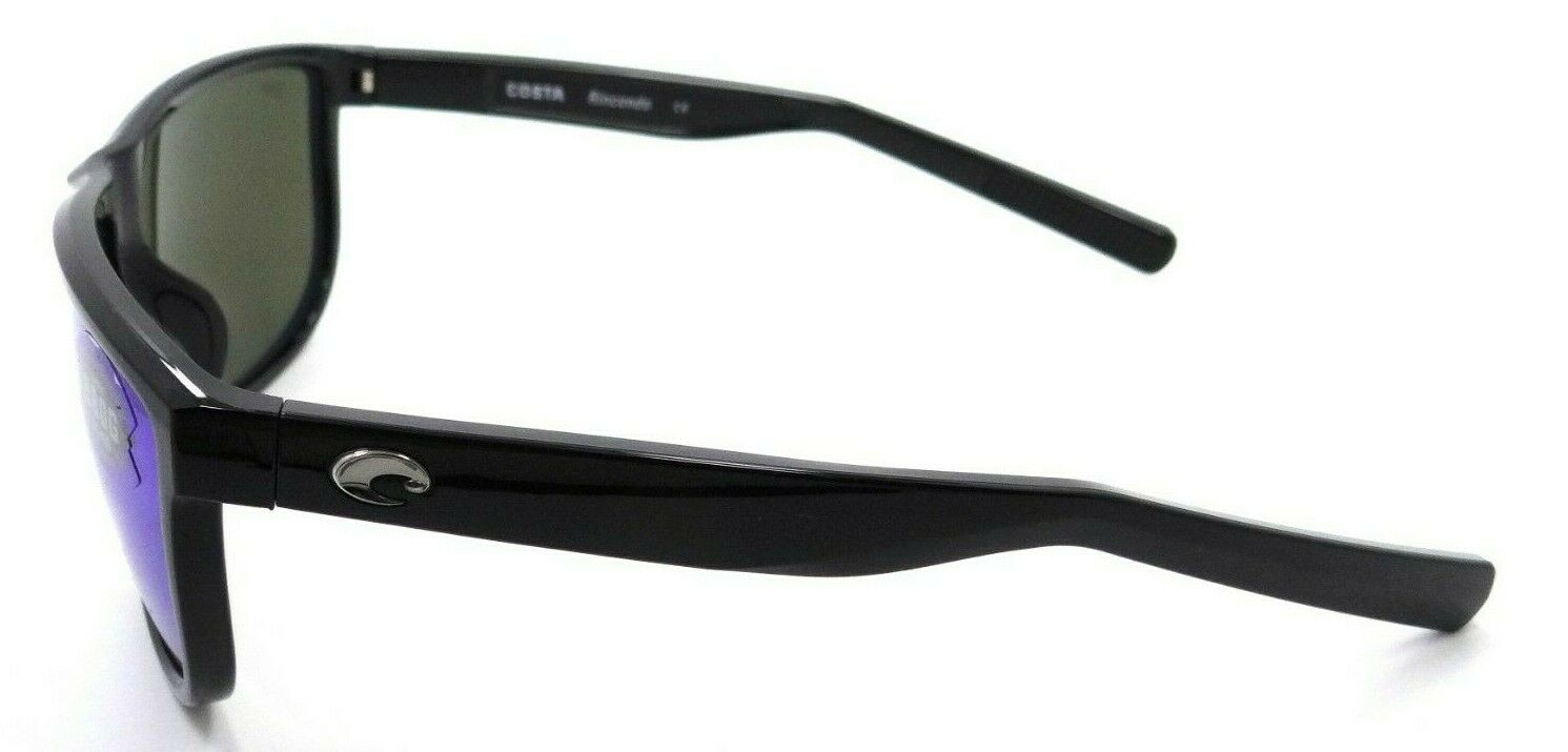 Costa Del Mar Sunglasses Rincondo 61-12-140 Shiny Black / Blue Mirror 580G Glass-097963874151-classypw.com-3