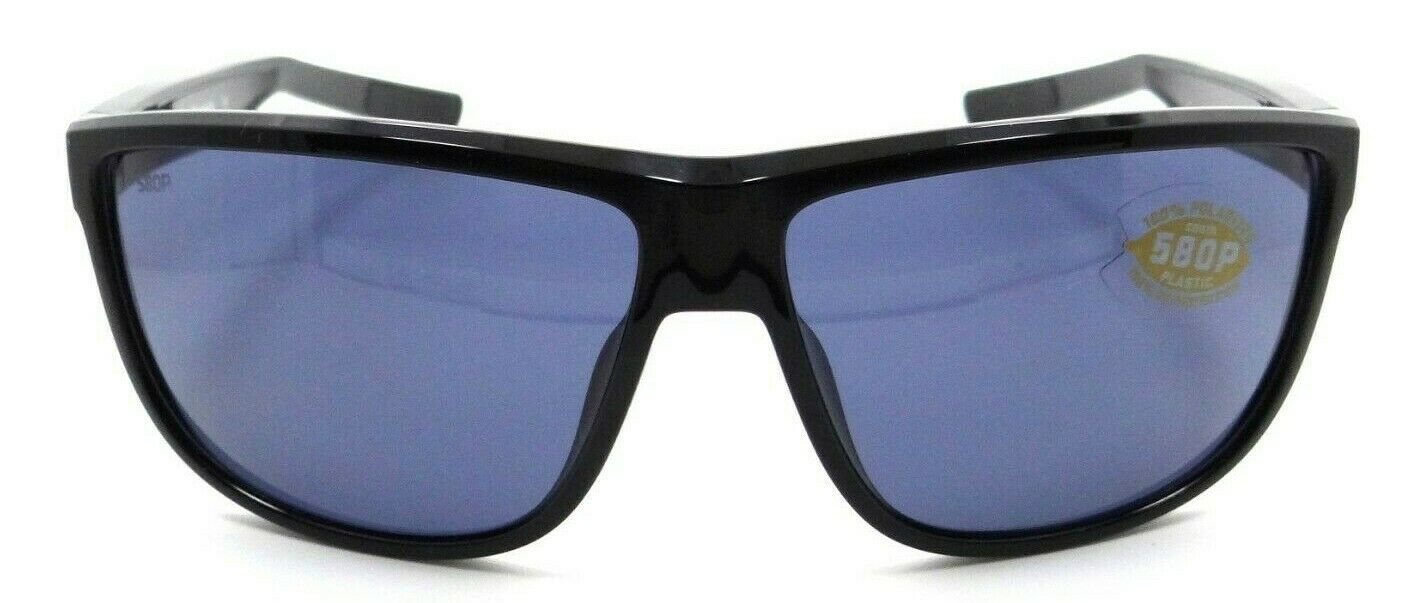 Costa Del Mar Sunglasses Rincondo 61-12-140 Shiny Black / Gray 580P-097963874175-classypw.com-1