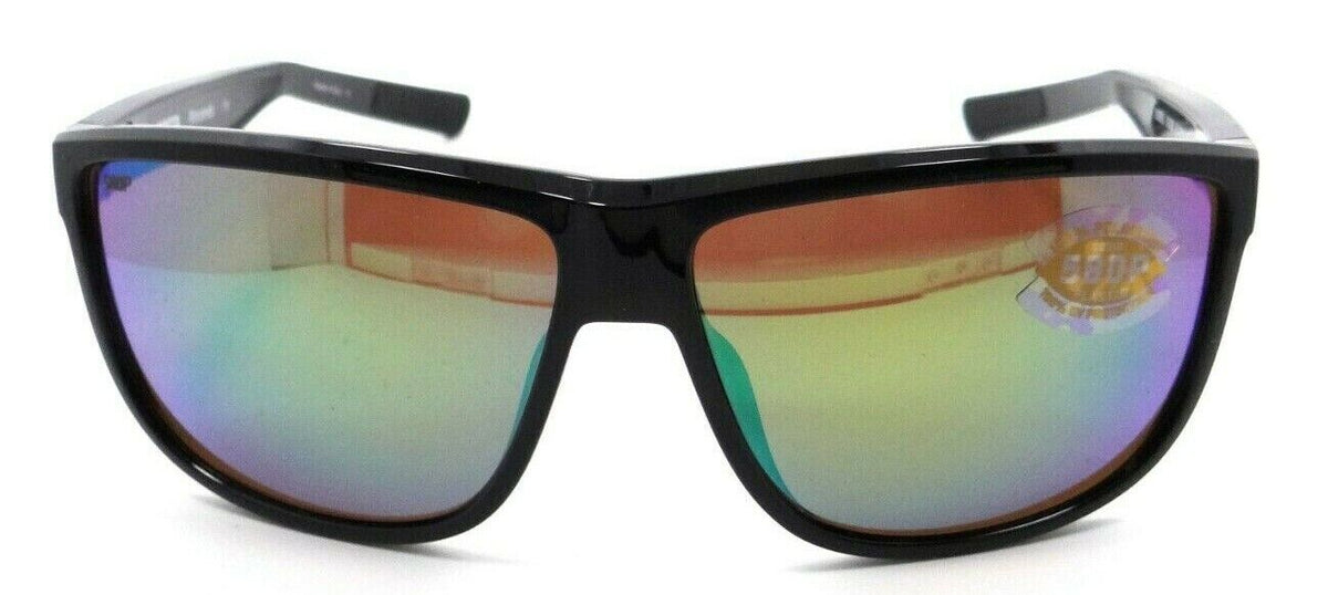 Costa Del Mar Sunglasses Rincondo 61-12-140 Shiny Black / Green Mirror 580P-097963874168-classypw.com-2