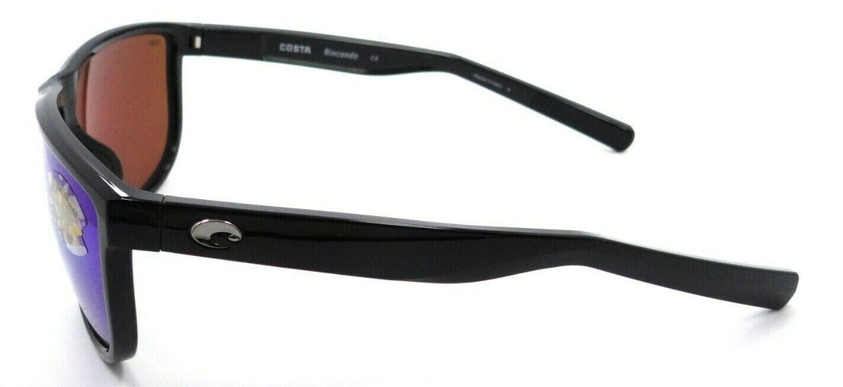 Costa Del Mar Sunglasses Rincondo 61-12-140 Shiny Black / Green Mirror 580P-097963874168-classypw.com-3