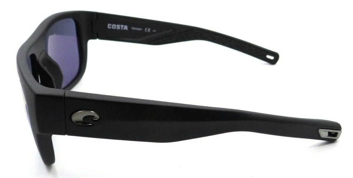 Costa Del Mar Sunglasses Sampan 58-17-136 Matte Black / Blue Mirror 580P-0097963837835-classypw.com-3