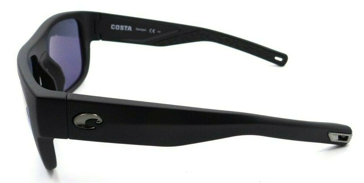 Costa Del Mar Sunglasses Sampan 58-17-136 Matte Black / Blue Mirror 580P-0097963837835-classypw.com-3
