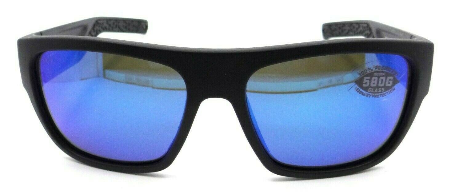 Costa Del Mar Sunglasses Sampan 60-17-136 Matte Black / Blue Mirror 580G Glass-0097963837828-classypw.com-2