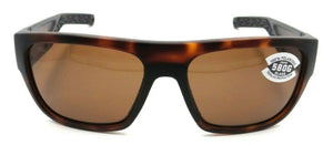 Costa Del Mar Sunglasses Sampan 60-17-136 Matte Tortoise / Copper 580G Glass