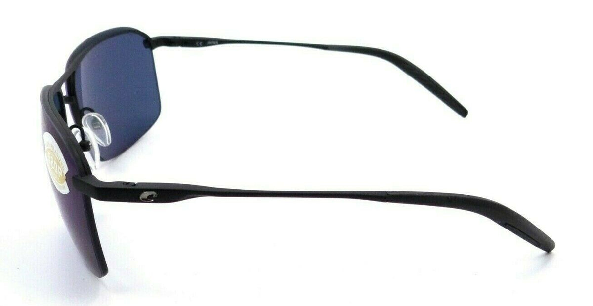 Costa Del Mar Sunglasses Skimmer SKM 11 Matte Black / Blue Mirror 580P-097963809146-classypw.com-3