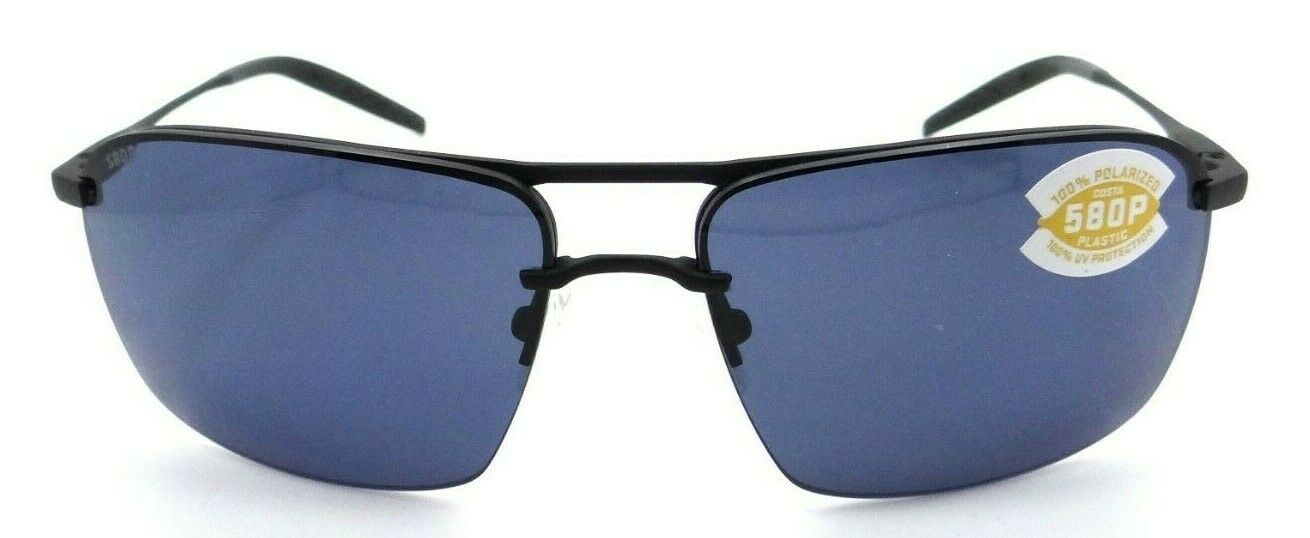Costa Del Mar Sunglasses Skimmer SKM 11 Matte Black + Matte Black / Gray 580P-097963809085-classypw.com-2