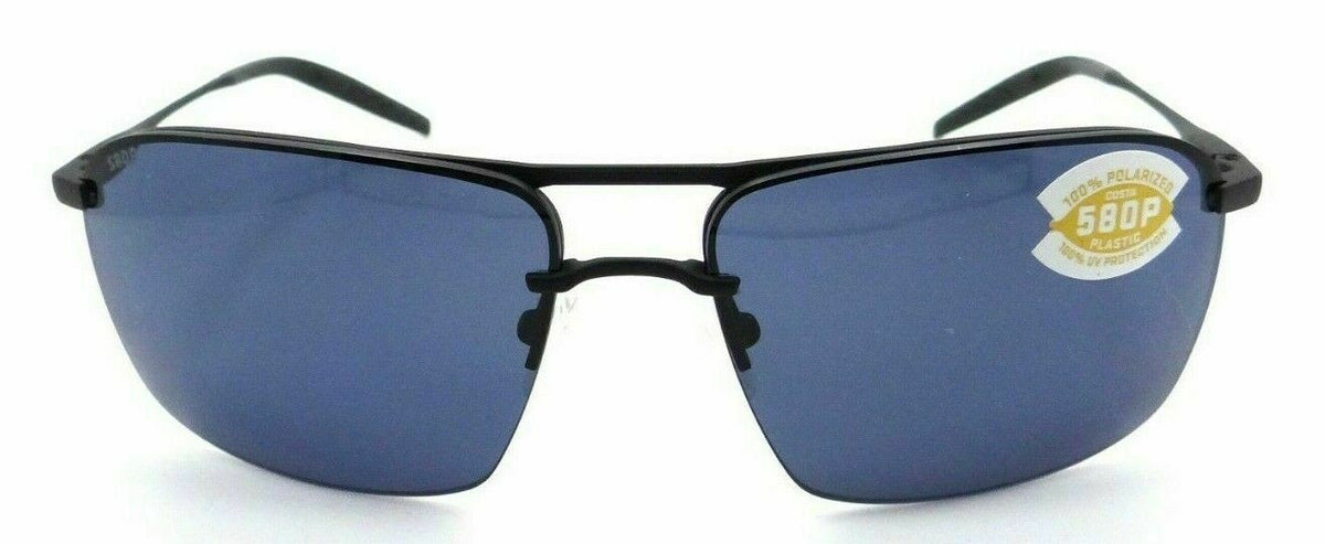 Costa Del Mar Sunglasses Skimmer SKM 11 Matte Black + Matte Black / Gray 580P-0097963809085-classypw.com-2