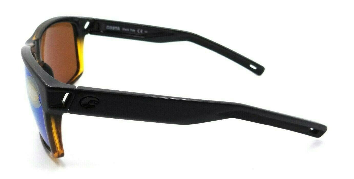 Costa Del Mar Sunglasses Slack Tide Matte Black - Tortoise / Green Mirror 580P-097963666220-classypw.com-3