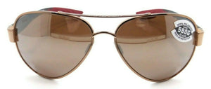 Costa Del Mar Sunglasses South Point Shiny Blush Gold /Copper Silver Mirror 580G
