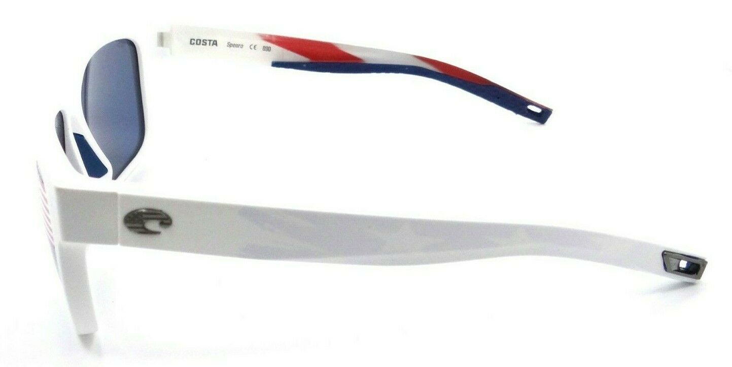 Costa Del Mar Sunglasses Spearo 56-17-134 Matte USA White / Gray 580P-097963855921-classypw.com-3