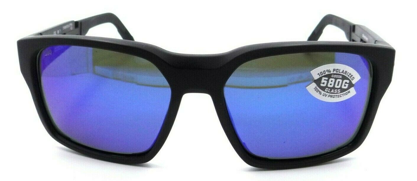 Costa Del Mar Sunglasses Tailwalker 56-17-120 Matte Black / Blue Mirror 580G-0097963844666-classypw.com-2