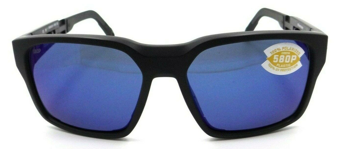 Costa Del Mar Sunglasses Tailwalker 56-17-120 Matte Black / Blue Mirror 580P-0097963844710-classypw.com-2