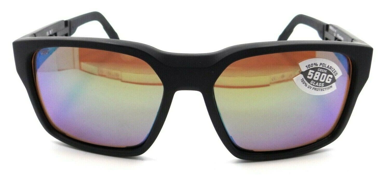 Costa Del Mar Sunglasses Tailwalker 56-17-120 Matte Black / Green Mirror 580G-0097963844673-classypw.com-2
