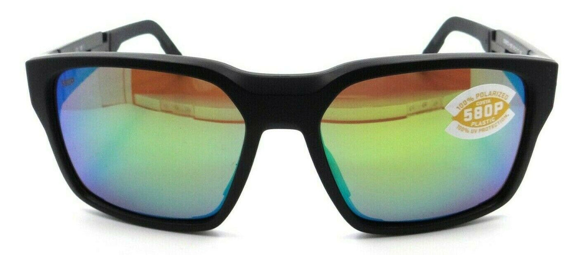 Costa Del Mar Sunglasses Tailwalker 56-17-120 Matte Black / Green Mirror 580P-0097963844727-classypw.com-2