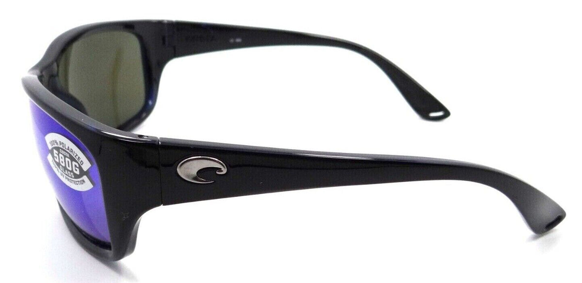 Costa Del Mar Sunglasses Tasman Sea 63-15-129 Shiny Black / Blue Mirror 580G-97963556477-classypw.com-3