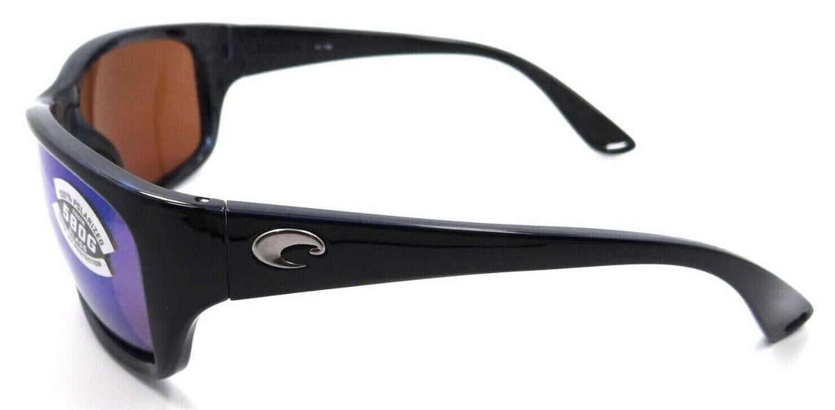 Costa Del Mar Sunglasses Tasman Sea 63-15-129 Shiny Black / Green Mirror 580G-97963556484-classypw.com-3