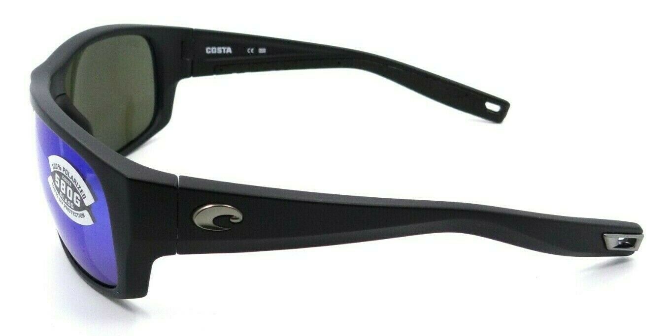 Costa Del Mar Sunglasses Tico 60-17-119 Matte Black / Blue Mirror 580G Glass-0097963818575-classypw.com-3
