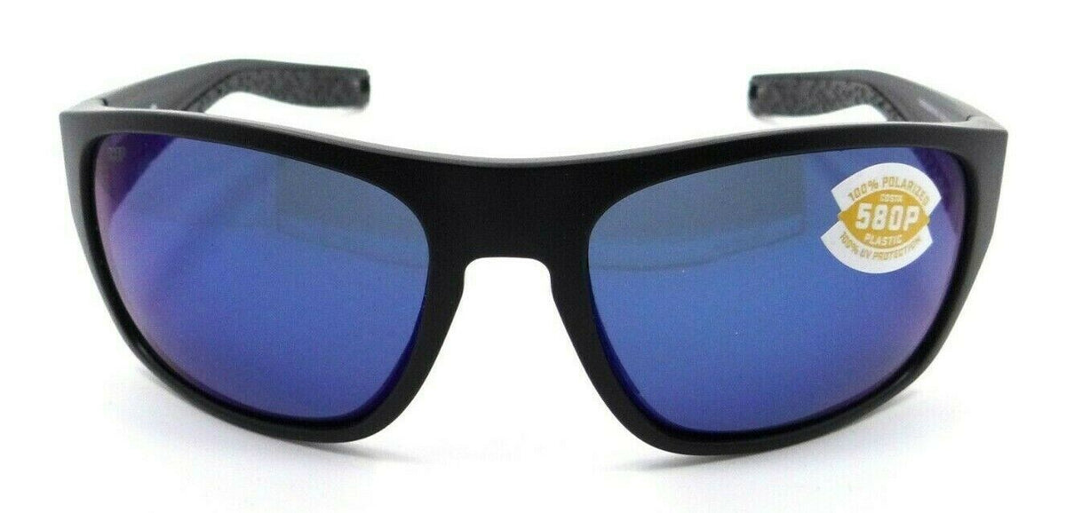 Costa Del Mar Sunglasses Tico 60-17-119 Matte Black / Blue Mirror 580P-097963812375-classypw.com-2
