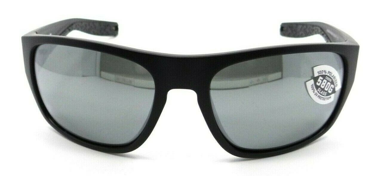 Costa Del Mar Sunglasses Tico 60-17-119 Matte Black / Gray Silver Mirror 580G