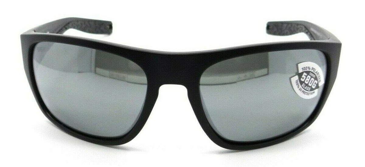Costa Del Mar Sunglasses Tico 60-17-119 Matte Black / Gray Silver Mirror 580G-097963818629-classypw.com-2