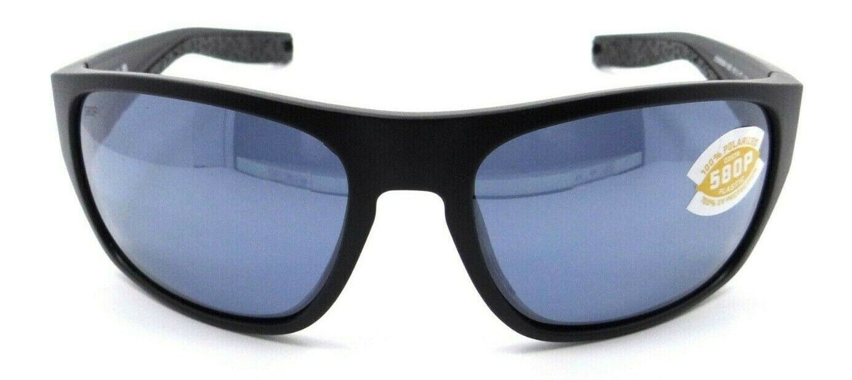 Costa Del Mar Sunglasses Tico 60-17-119 Matte Black / Gray Silver Mirror 580P-097963812429-classypw.com-2