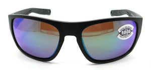 Costa Del Mar Sunglasses Tico 60-17-119 Matte Black / Green Mirror 580G Glass