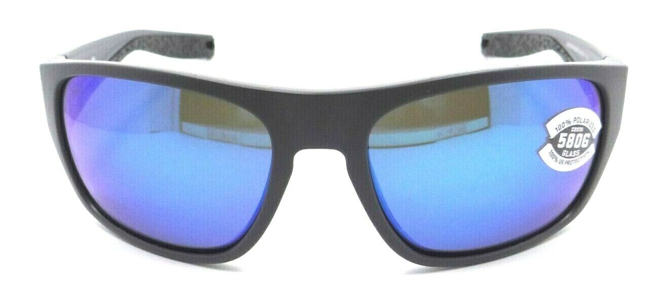 Costa Del Mar Sunglasses Tico 60-17-119 Matte Gray / Blue Mirror 580G Glass