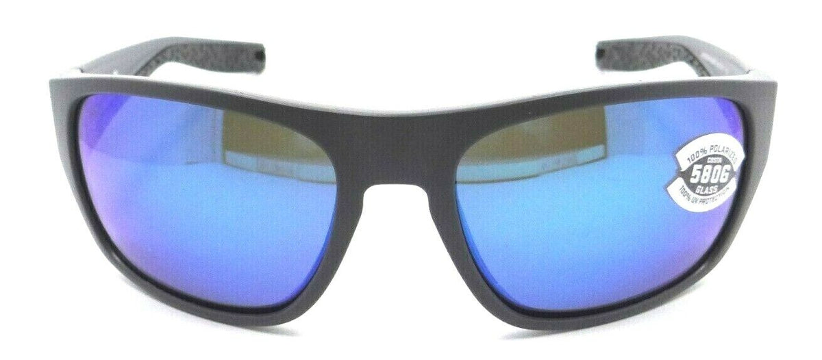 Costa Del Mar Sunglasses Tico 60-17-119 Matte Gray / Blue Mirror 580G Glass-0097963818681-classypw.com-2
