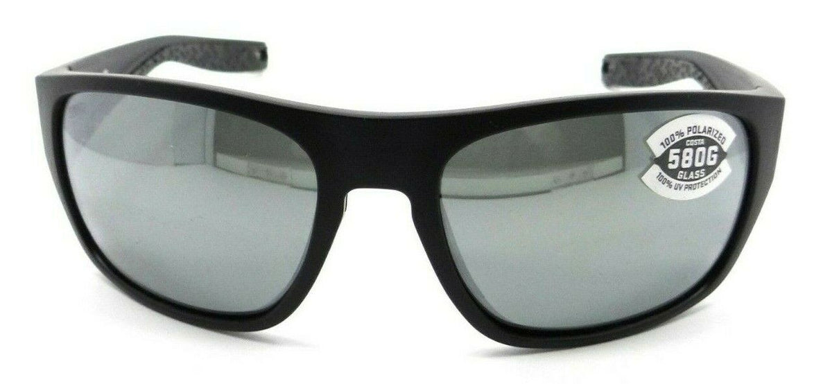 Costa Del Mar Sunglasses Tico TCO 11 Matte Black / Gray Silver Mirror 580G Glass-097963818629-classypw.com-2