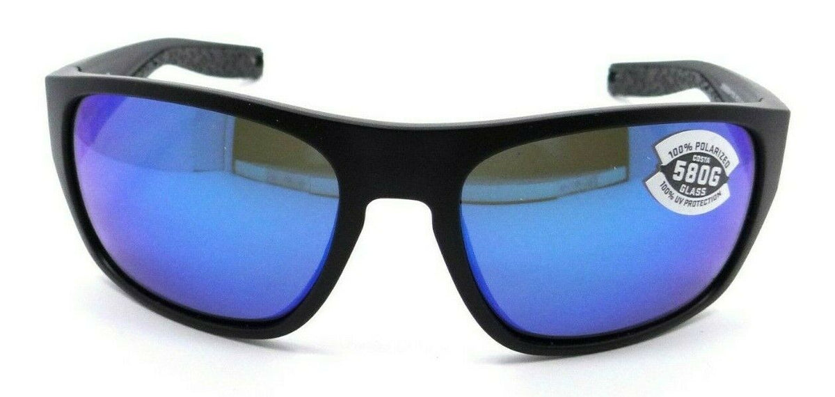 Costa Del Mar Sunglasses Tico TCO 11 OBMGLP Matte Black / Blue Mirror 580G Glass-097963818575-classypw.com-2