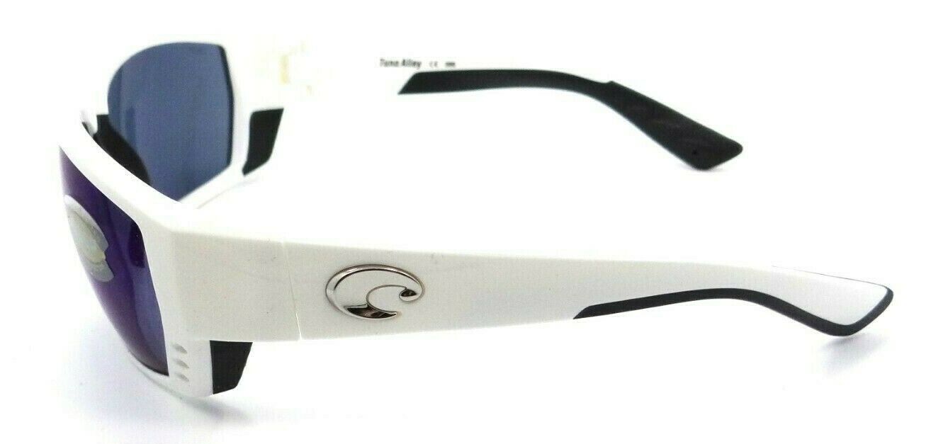 Costa Del Mar Sunglasses Tuna Alley 62-11-115 White / Blue Mirror 580P-097963517041-classypw.com-3