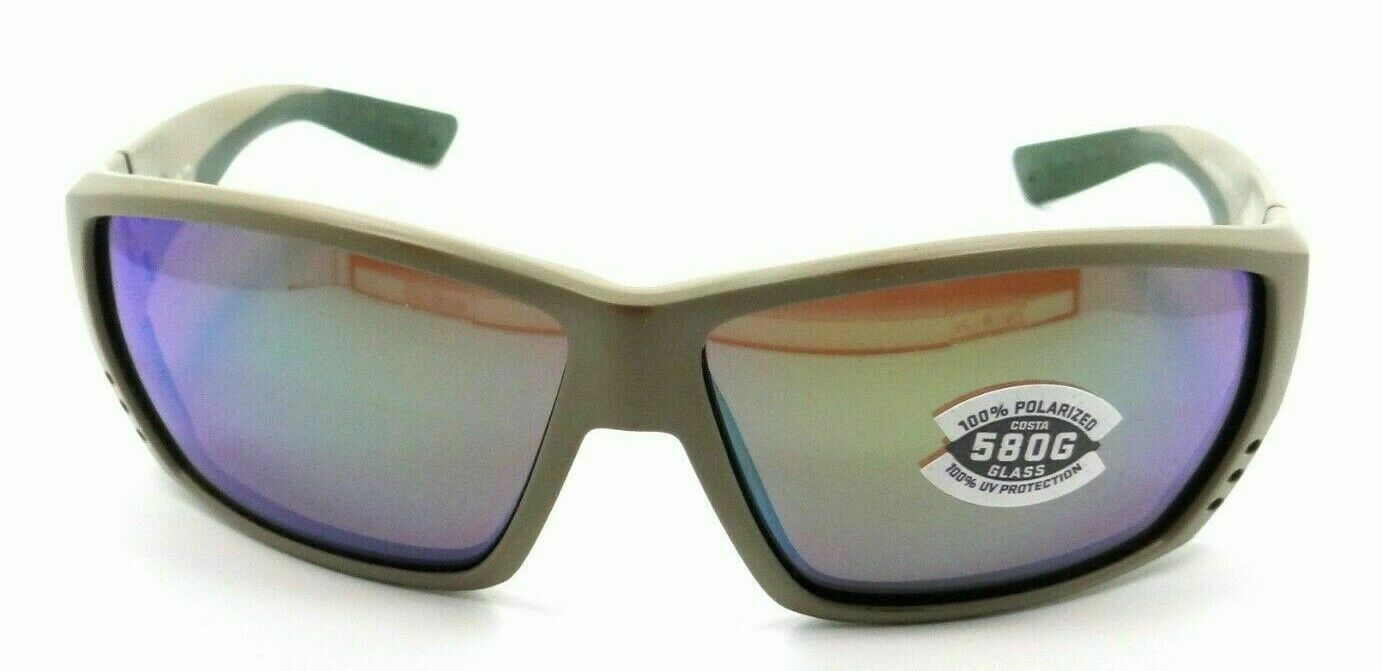 Costa Del Mar Sunglasses Tuna Alley 62-11-125 Matte Sand / Green Mirror 580G-0097963808828-classypw.com-2