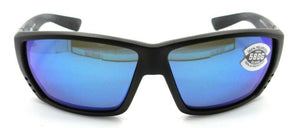 Costa Del Mar Sunglasses Tuna Alley 62-11-125 Matte Steel/Blue Mirror 580G Glass